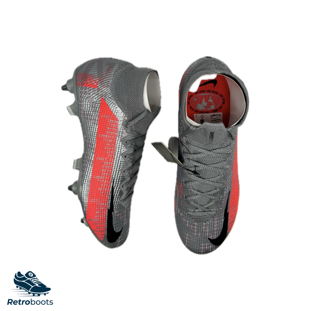 Nike Mercurial Superfly VII Elite SG-Pro CJ6136-907 Grau/ Rot