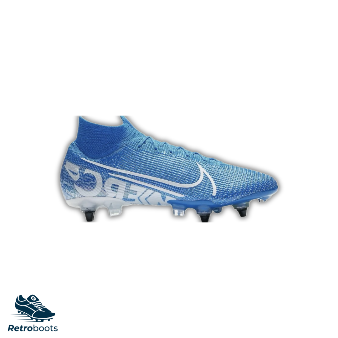 Nike Mercurial Superfly VII Elite SG AC AT7894-414 Blue/ White 