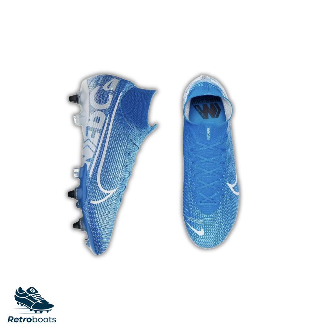Nike Mercurial Superfly VII Elite SG AC AT7894-414 Blue/ White 