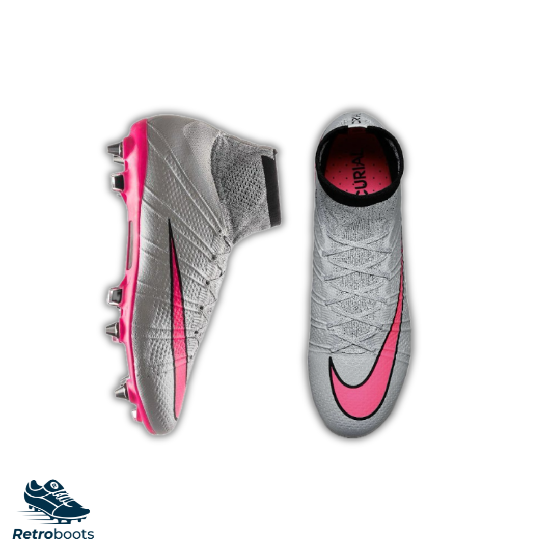 Nike Mercurial Superfly IV Elite SG-Pro 641860-060 Grau/ Pink