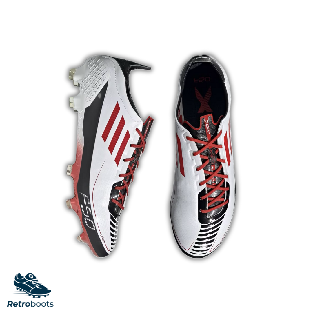 Adidas F50 Ghosted Adizero FG 11TS FX0237 White/ Red&nbsp;