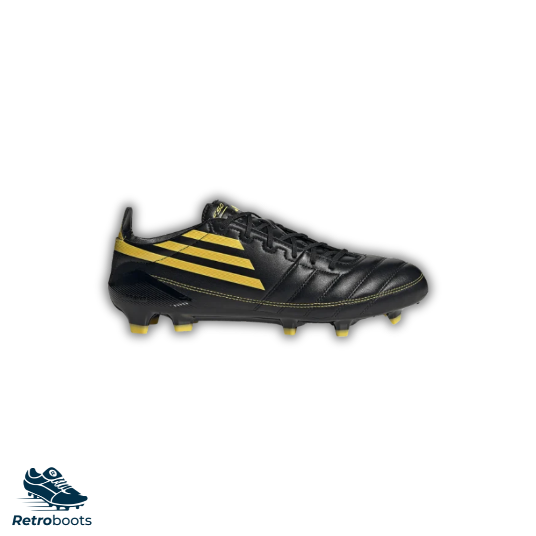 Adidas F50 Elite Leather FG IH0946 Black Yellow