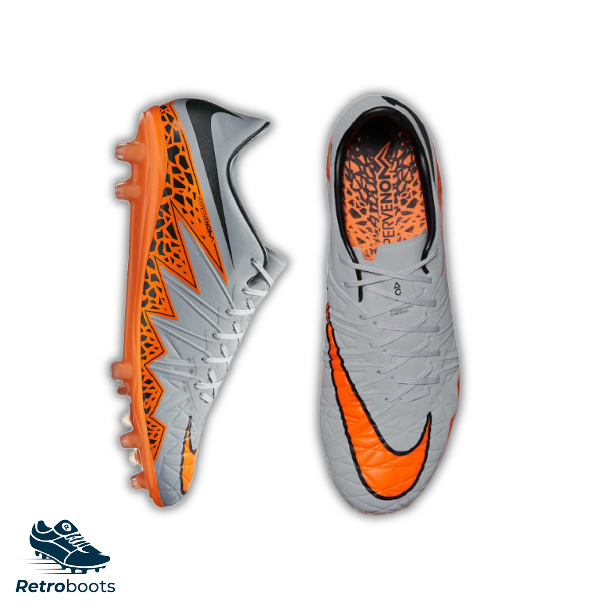 Nike Hypervenom Pinish Elite FG 749901-080 Grey Orange&nbsp;